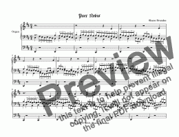 page one of Puer Nobis (II) -Chorale Prelude
