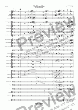 page one of The Minstrel Boy (CONCERT BAND)