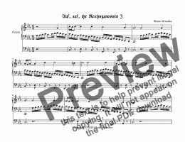 page one of Auf, auf, ihr Reichsgenossen - Chorale Prelude