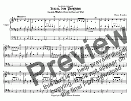page one of Jesaia, dem Propheten, das geschah - Chorale Prelude