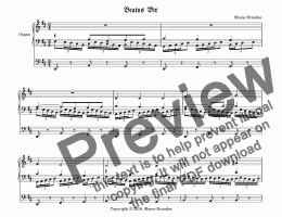 page one of Beatus Vir  - Chorale Prelude