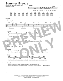 page one of Summer Breeze (Solo Guitar)