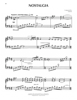 page one of Nostalgia (Piano Solo)