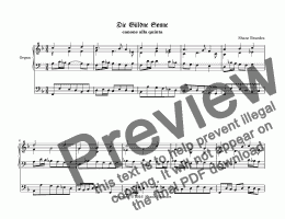 page one of Die güldne Sonne (II)  - Chorale Prelude