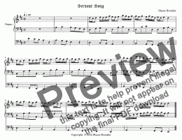 page one of Servant Song - Chorale Prelude