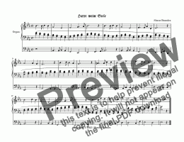 page one of Harre, meine Seele (III) - Chorale Prelude