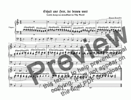 page one of Erhalt uns Herr, bei deinem Wort (VIII) - Chorale Prelude