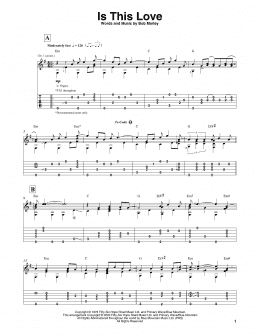 page one of Is This Love (Solo Guitar)