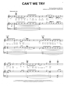 page one of Can't We Try (Piano, Vocal & Guitar Chords (Right-Hand Melody))