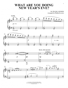 page one of What Are You Doing New Year's Eve? (Piano Solo)
