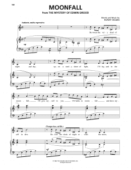 page one of Moonfall (from The Mystery Of Edwin Drood) (Piano & Vocal)