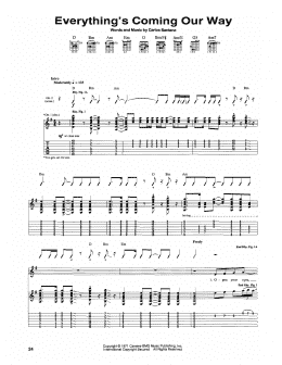 page one of Everything's Coming Our Way (Guitar Tab)