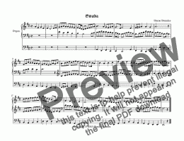 page one of Swabia (III)  - Chorale Prelude