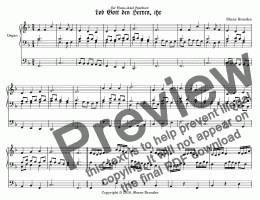 page one of Lobt Gott den Herrn (III) - Chorale Prelude