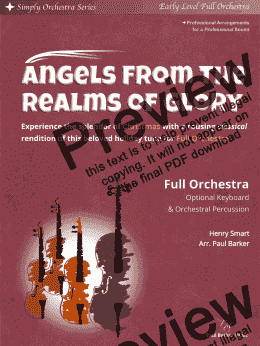 page one of Angels From The Realms Of Glory (Full Orchestra)