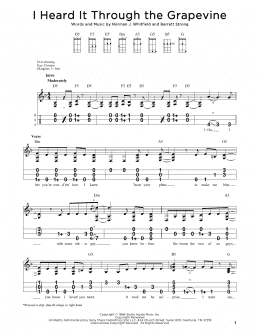 page one of I Heard It Through The Grapevine (Dulcimer)