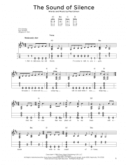 page one of The Sound Of Silence (Dulcimer)