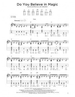 page one of Do You Believe In Magic (Dulcimer)