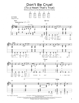page one of Don't Be Cruel (To A Heart That's True) (Dulcimer)