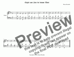 page one of Erhalt uns Herr, bei deinem Wort (XIII) - Chorale Prelude