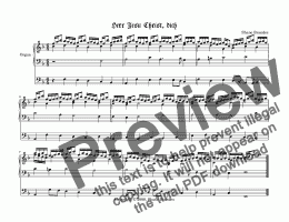 page one of Herr Jesu Christ, dich zu uns wend (III) - Chorale Prelude