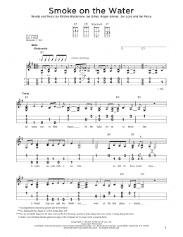 page one of Smoke On The Water (Dulcimer)