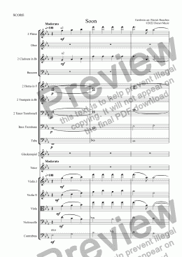 page one of Soon (Gershwin) for Mezzo-Soprano and Orchestra