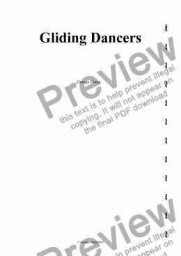 page one of Gliding Dancers