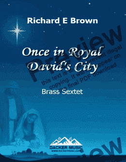 page one of Once in Royal David's City