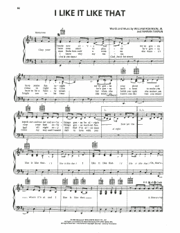 page one of I Like It Like That (Piano, Vocal & Guitar Chords (Right-Hand Melody))