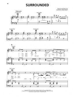 page one of Surrounded (Piano, Vocal & Guitar Chords (Right-Hand Melody))