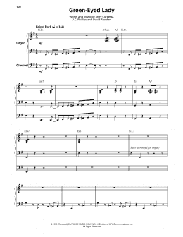 page one of Green-Eyed Lady (Keyboard Transcription)