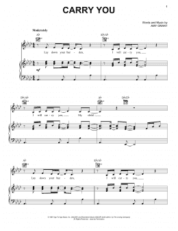page one of Carry You (Piano, Vocal & Guitar Chords (Right-Hand Melody))