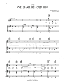 page one of We Shall Behold Him (Piano, Vocal & Guitar Chords (Right-Hand Melody))