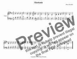 page one of Woodlands - Chorale Prelude
