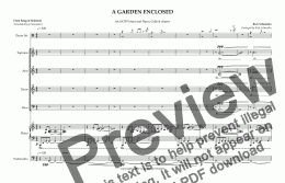 page one of A GARDEN ENCLOSED - Full Score