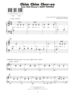 page one of Chim Chim Cher-ee (from Mary Poppins) (5-Finger Piano)