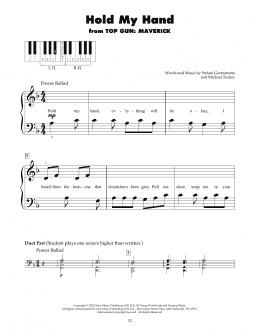 page one of Hold My Hand (5-Finger Piano)