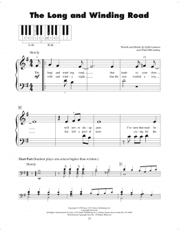 page one of The Long And Winding Road (5-Finger Piano)