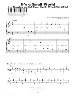 page one of It's A Small World (5-Finger Piano)