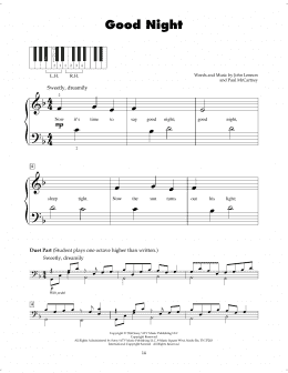 page one of Good Night (5-Finger Piano)