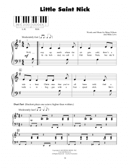 page one of Little Saint Nick (5-Finger Piano)