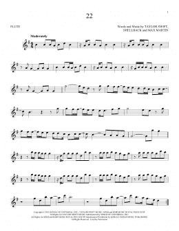 page one of 22 (Flute Solo)