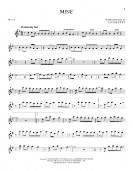 page one of Mine (Flute Solo)