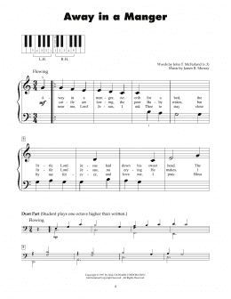 page one of Away In A Manger (5-Finger Piano)