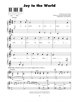 page one of Joy To The World (5-Finger Piano)