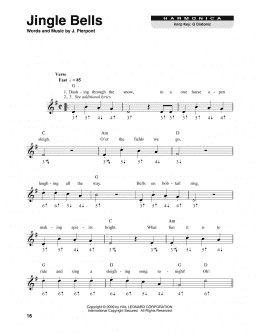 page one of Jingle Bells (Harmonica)