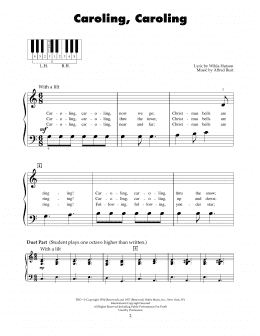 page one of Caroling, Caroling (5-Finger Piano)