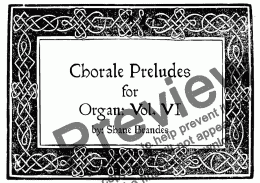 page one of Chorale Preludes for Organ: Vol.  6