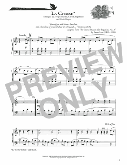 page one of La Chasse (Piano Method)